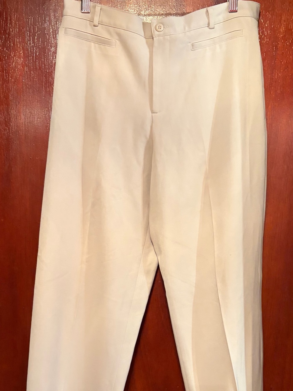 Rafaella Women’s Cream Dress Pants - Straight Tailored Cut